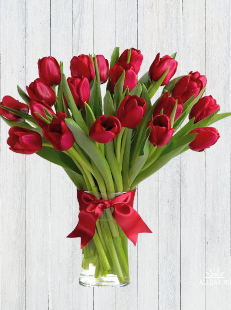 20 Red Tulips