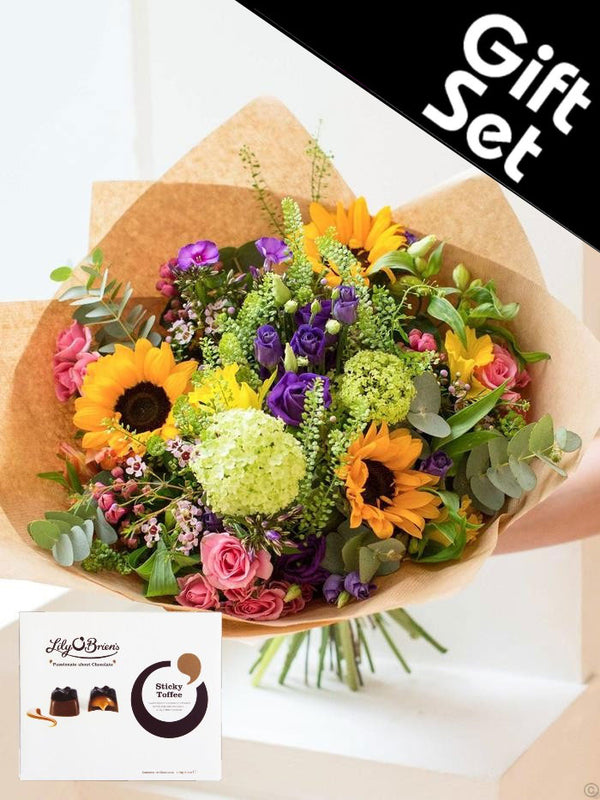 The Sunshine Hand-tied Bouquet With Chocolates